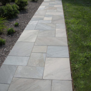 Patterned bluestone offers a variety of textures and colors.