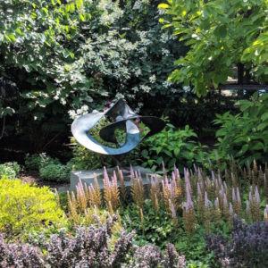 Garden scuplture can be designed as a focal point in the landscape.