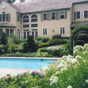 Pool landscapes consist of many blooming perennials and shrubs that need to be pruned or deadheaded to continue blooming through the season.